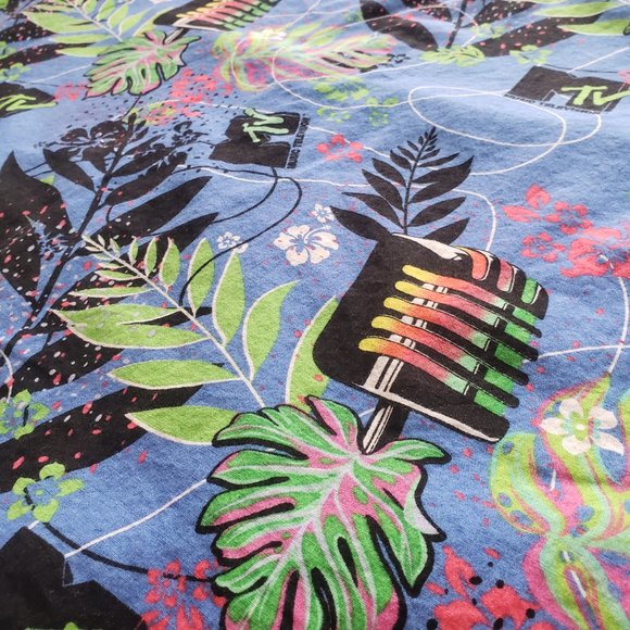 Vintage Authentic MTV Button Up Collar Shirt | Large | Music Television - Picture 9 of 11